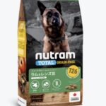 ニュートラムドッグフード「ラム&レンズ豆」中・大型犬用普通粒と小型犬用小粒サイズの比較