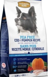 豆類・芋類・穀物不使用！ホールサムブレンドのピーフリードッグフードは豆アレルギーの愛犬にお勧め